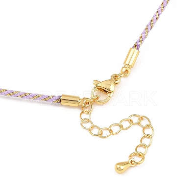 2MM Nylon Braided Cord Necklace Making MAK-A019-02G-18-1