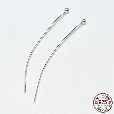 925 Sterling Silver Ball Head Pins STER-F018-03H-1