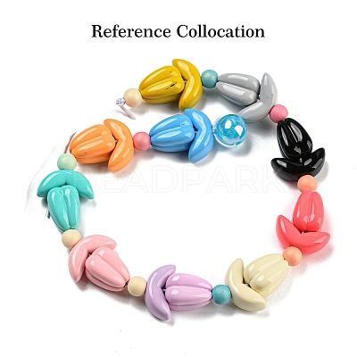 Baking Paint Acrylic Beads OACR-Q189-02-1