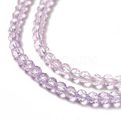 Transparent Gradient Color Glass Beads Strands X1-GLAA-H021-01B-26-1