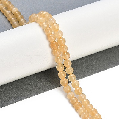 Natural Yellow Calcite Beads Strands G-B125-D01-01-1