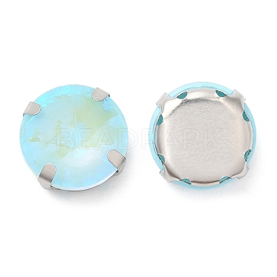 Mocha Fluorescent(MI) Flat Round Sew on Rhinestone GGLA-M006-02A-P03-1