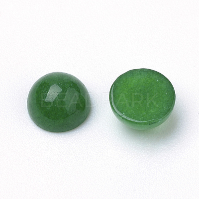 Natural White Jade Cabochons X-G-R416-6mm-08-1
