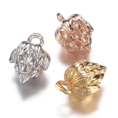 Long-Lasting Plated Brass Charms KK-P060-05-RS-1