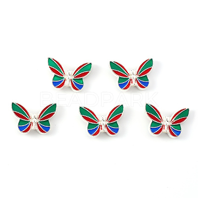 Alloy Enamel Beads ENAM-S122-034B-RS-1