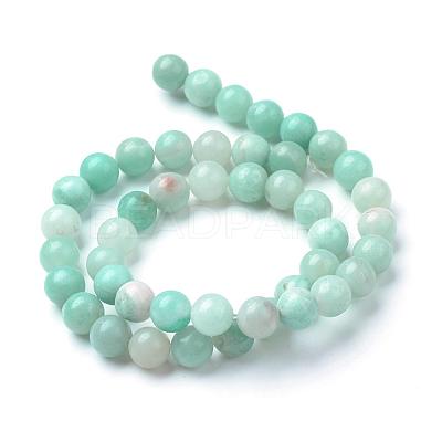 Natural Amazonite Beads Strands G-T055-6mm-17-1