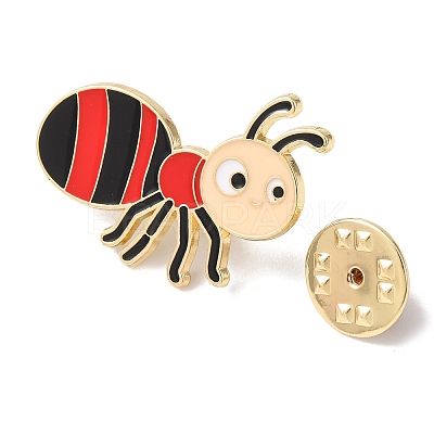Ant Enamel Pins LS-JEWB-L022-03B-G-1