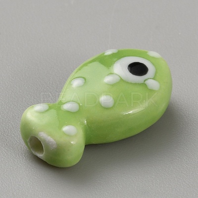 Handmade Porcelain Beads PORC-WH20001-02I-1