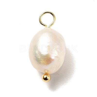 Natural Cultured Freshwater Pearl Pendants PALLOY-JF00942-01-1