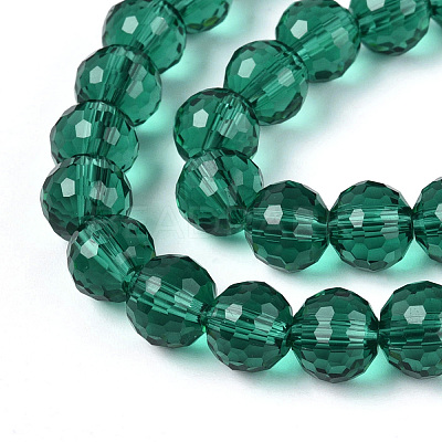 Transparent Glass Bead Strands GLAA-R095-12mm-28-1