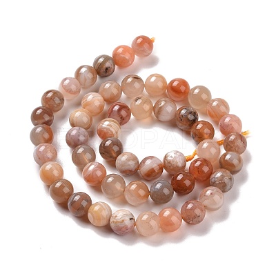 Natural Botswana Agate Beads Strands G-G925-01B-1
