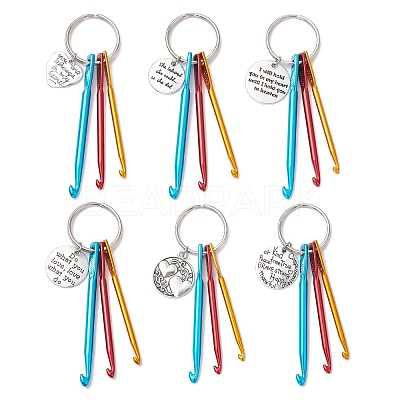 Aluminum Crochet Hooks Keychain KEYC-JKC01013-1