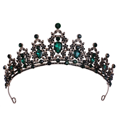 Alloy Rhinestone Crown Hair Bands PW-WG903DF-21-1