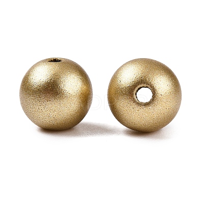 Matte Style Spray Painted Acrylic Beads X-ACRP-S669-8mm-02-1-1