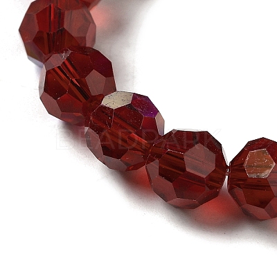 Electroplate Transparent Glass Beads Strands EGLA-A035-T8mm-L02-1
