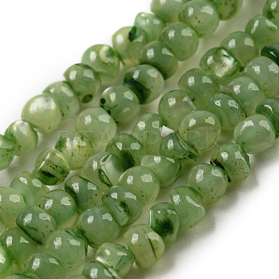 Natural White Shell Dyed Beads Strands BSHE-Z005-03E-1