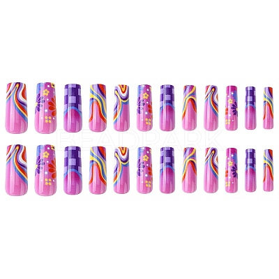 ABS Plastic Full Cover Press On False Nails DIY-CJC0006-16-1