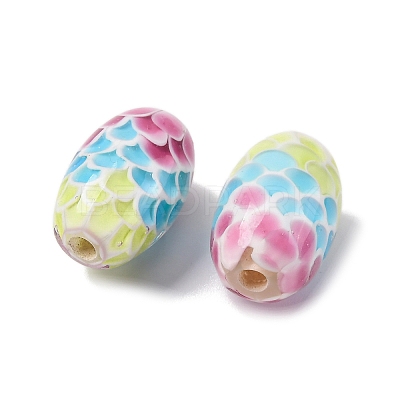Two Tone Handmade Lampwork Beads LAMP-K042-01C-1
