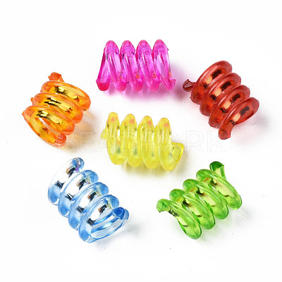 Transparent Acrylic European Beads TACR-S149-22-1
