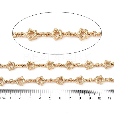 Alloy Flower Link Chains LCHA-L002-03G-1