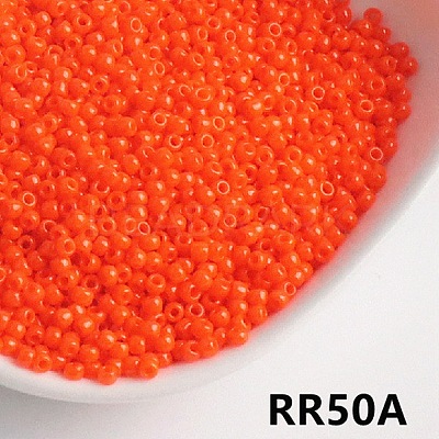 Opaque 8/0 Glass Seed Beads SEED-I013-3mm-RR50A-1
