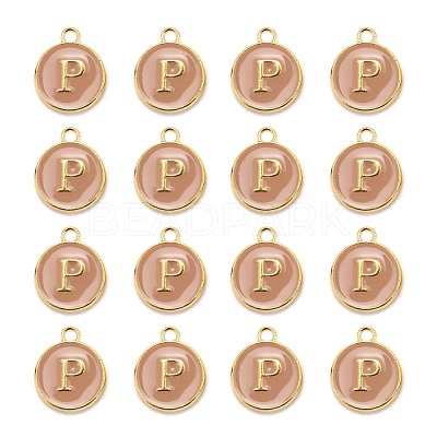 Golden Plated Alloy Enamel Charms ENAM-S118-06P-1