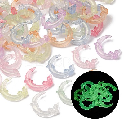 Luminous Transparent Acrylic Beads X-LACR-S001-10-1