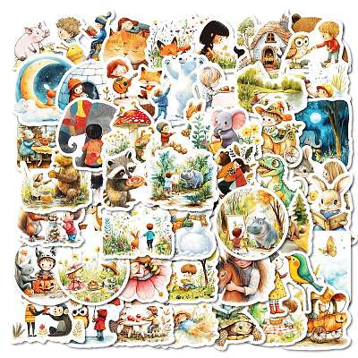 50Pcs Cartoon Fairy Tale Themes Paper Sticker STIC-C012-14-1