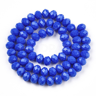 Opaque Solid Color Glass Beads Strands LS-EGLA-A034-P10mm-D32-1