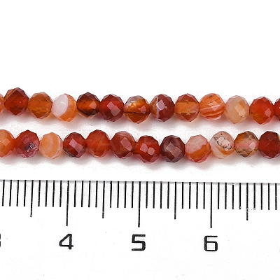 Natural Banded Agate Beads Strands G-P553-G09-03-1