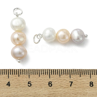 Natural Cultured Freshwater Pearl Pendants PALLOY-JF05323-1