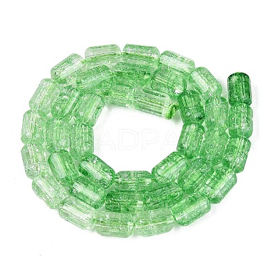 Crackle Transparent Glass Beads Strands GLAA-N068-05A-06-1