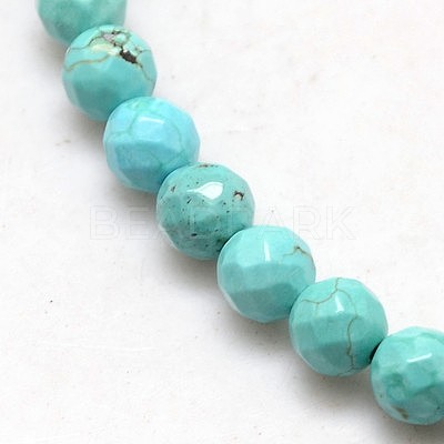 Natural Howlite Round Beads Strands TURQ-L017-3mm-02B-1