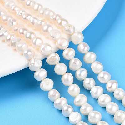 Natural Cultured Freshwater Pearl Beads Strands LS-PEAR-N014-06C-1