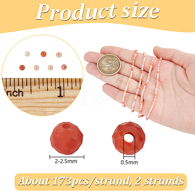 2 Strands Natural Pink Aventurine Beads Strands G-NB0005-63-1