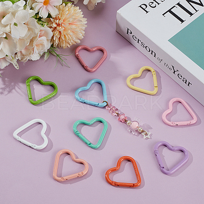 20Pcs 10 Colors Alloy Rock Climbing Carabiners FIND-ME0002-81-1