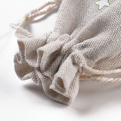 Christmas Cotton Cloth Storage Pouches ABAG-M004-02P-1