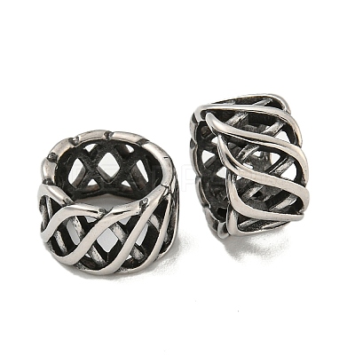 316 Surgical Stainless Steel European Beads STAS-Q326-03AS-01-1