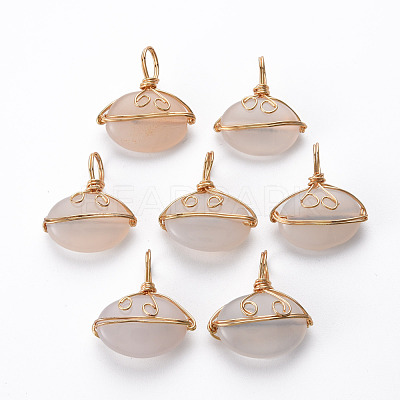 Natural Agate Pendants G-S359-293A-1