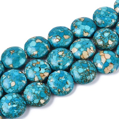 Dyed Synthetic Turquoise Bead Strands TURQ-Q100-04E-01-1