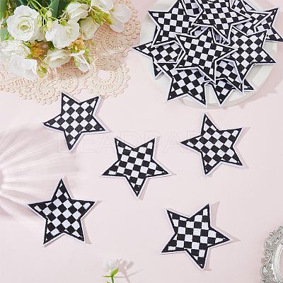 20Pcs Polyester Clothing Patches DIY-CY0002-35A-1