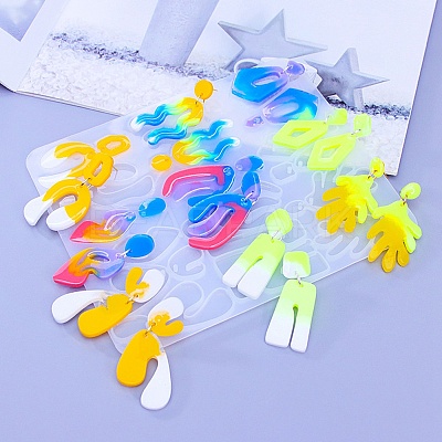 DIY Silicone Irregular Shape Pendant Molds LS-DIY-M047-01A-1