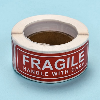 Fragile Stickers Handle with Care Warning Packing Shipping Label DIY-E023-04-1
