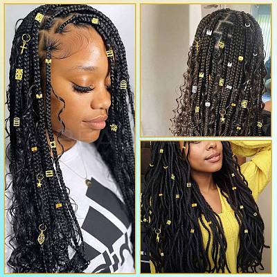 200Pcs Iron Hair Coil Cuffs X1-AJEW-SZC0021-02G-1