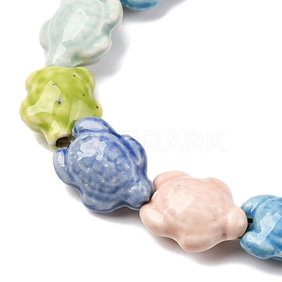 Handmade Porcelain Beads Strands LAMP-G140-02P-1