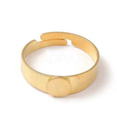 Adjustable 304 Stainless Steel Finger Rings Components STAS-F149-21G-C-1