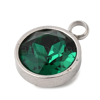 Birthstone Theme May 304 Stainless Steel Pendants STAS-G082-17P-05-1