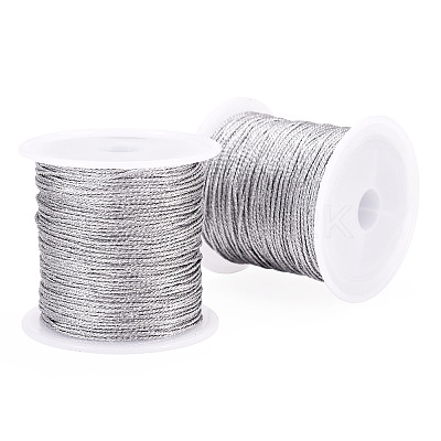 2 Rolls Round PET Metallic Thread MCOR-TADJ0001-01E-02-1