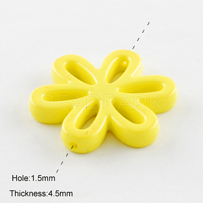 Opaque Acrylic Beads SACR-R783-09-1