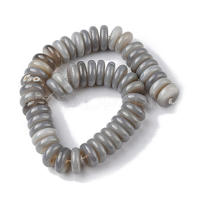 Natural Grey Agate Beads Strands G-F743-06B-1